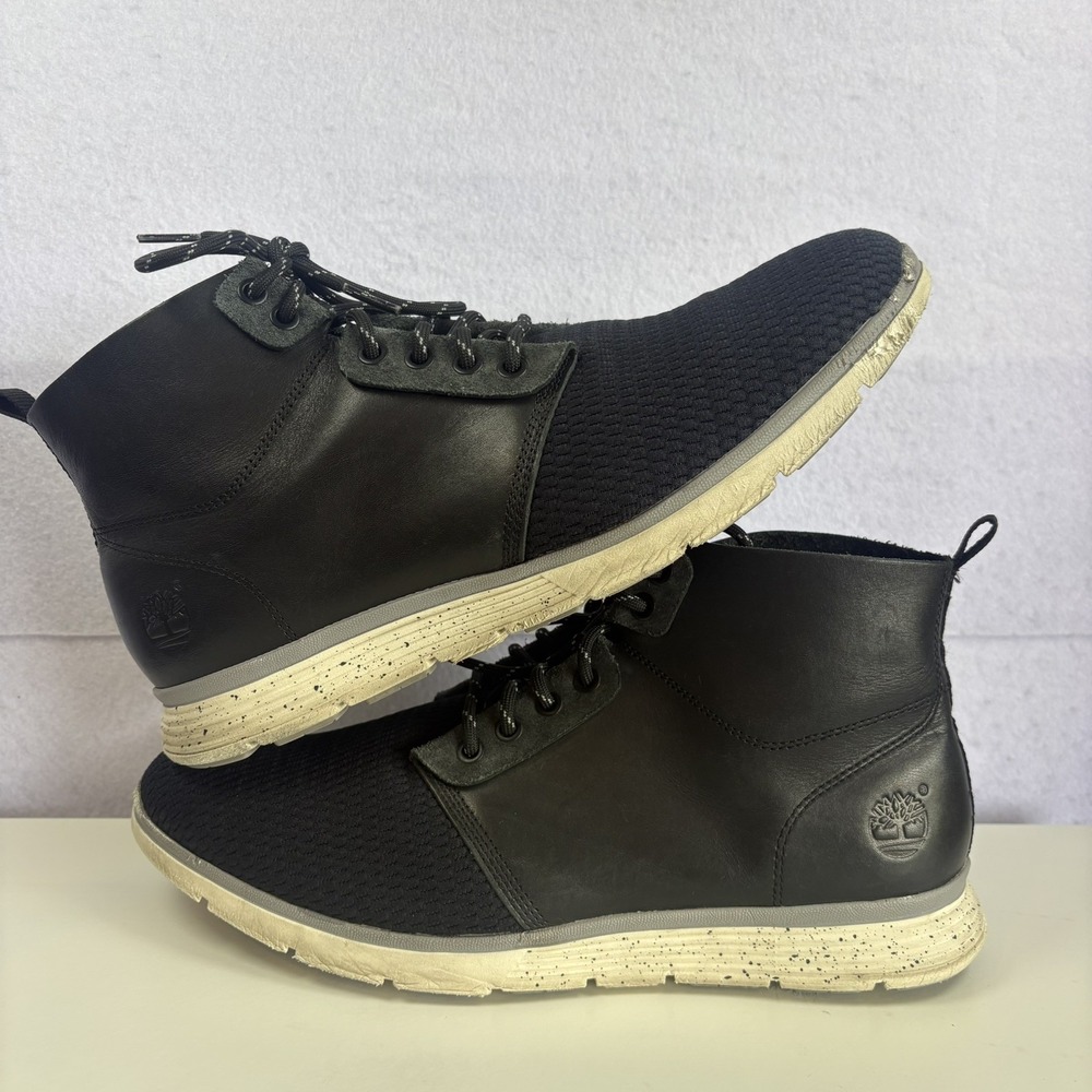 Timberland Killington Chukka Mens 12 Black Mesh Leather Boots A15B8 Sneaker Boot